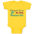 Baby Clothes Everyone Loves An Irish Mexican Girl with Shamrock Leaf Symbol