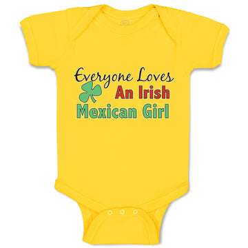 Baby Clothes Everyone Loves An Irish Mexican Girl with Shamrock Leaf Symbol