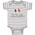 Baby Clothes I'M Cute, I Must Be Mexican National Flag Usa Baby Bodysuits Cotton