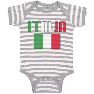 Baby Clothes Italia American National Flag United States Baby Bodysuits Cotton