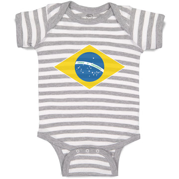 Baby Clothes National Flag of Brazil Baby Bodysuits Boy & Girl Cotton