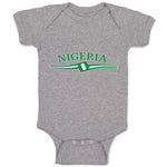 Baby Clothes Flag of Nigeria Baby Bodysuits Boy & Girl Newborn Clothes Cotton