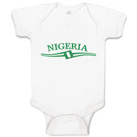 Baby Clothes Flag of Nigeria Baby Bodysuits Boy & Girl Newborn Clothes Cotton