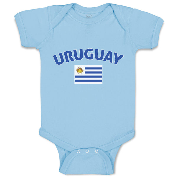 Baby Clothes Flag of Uruguay Usa Baby Bodysuits Boy & Girl Cotton