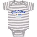 Baby Clothes Flag of Uruguay Usa Baby Bodysuits Boy & Girl Cotton