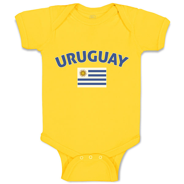 Baby Clothes Flag of Uruguay Usa Baby Bodysuits Boy & Girl Cotton