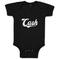 Baby Clothes Cash Typography Words Baby Bodysuits Boy & Girl Cotton