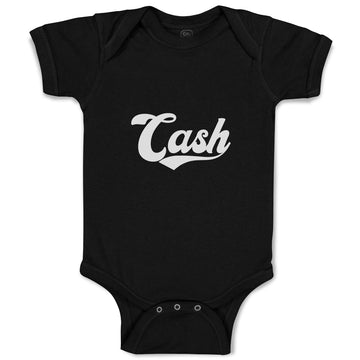 Baby Clothes Cash Typography Words Baby Bodysuits Boy & Girl Cotton