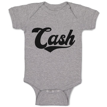 Baby Clothes Cash Typography Words Baby Bodysuits Boy & Girl Cotton