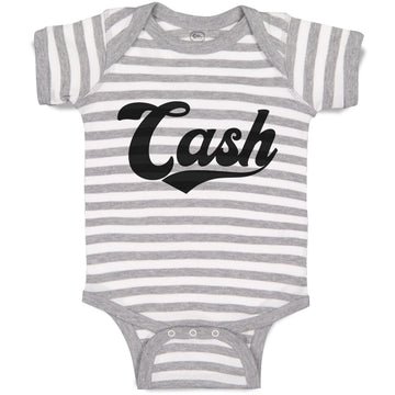 Baby Clothes Cash Typography Words Baby Bodysuits Boy & Girl Cotton