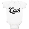 Baby Clothes Cash Typography Words Baby Bodysuits Boy & Girl Cotton