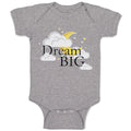 Baby Clothes Dream Big with Clouds Baby Bodysuits Boy & Girl Cotton