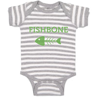 Baby Clothes Fishbone Skeleton Symbol Baby Bodysuits Boy & Girl Cotton