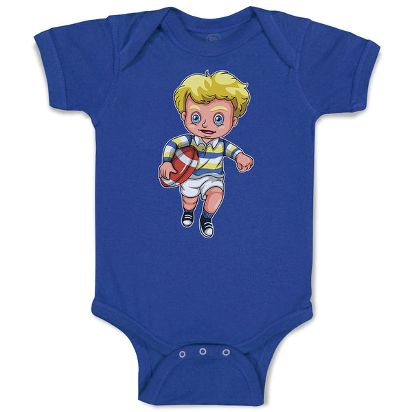 Baby Clothes Boy with Rugby Ball Sport Running Baby Bodysuits Boy & Girl Cotton