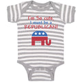 Baby Clothes I'M Cute, I Must Be A Republican! Baby Bodysuits Boy & Girl Cotton