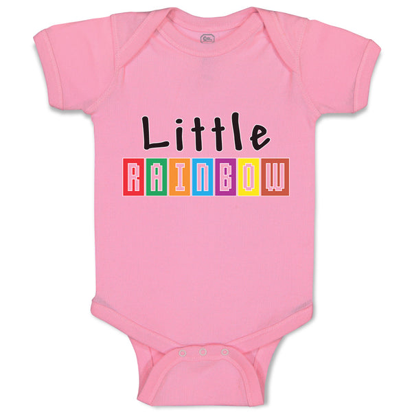 Baby Clothes Little Rainbow Colours Baby Bodysuits Boy & Girl Cotton