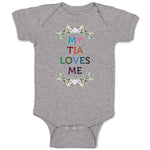 Baby Clothes My Tia Loves Me with Flower Wreath Baby Bodysuits Boy & Girl Cotton