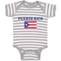 Baby Clothes American National Flag of Puerto Rico Usa Baby Bodysuits Cotton