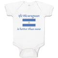 Baby Clothes Nicaraguan Is Better than None National Flag Usa Baby Bodysuits