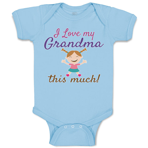 Baby Clothes I Love My Grandma This Much Baby Bodysuits Boy & Girl Cotton