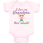 Baby Clothes I Love My Grandma This Much Baby Bodysuits Boy & Girl Cotton