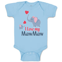 I Love My Mawmaw Elephants Love Towards Her Child with Hearts