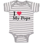 Baby Clothes I Love My Pops Baby Bodysuits Boy & Girl Newborn Clothes Cotton