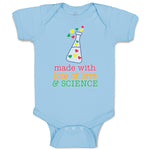 Baby Clothes Lots Love Science Laboratory Test Colourful Little Hearts Cotton