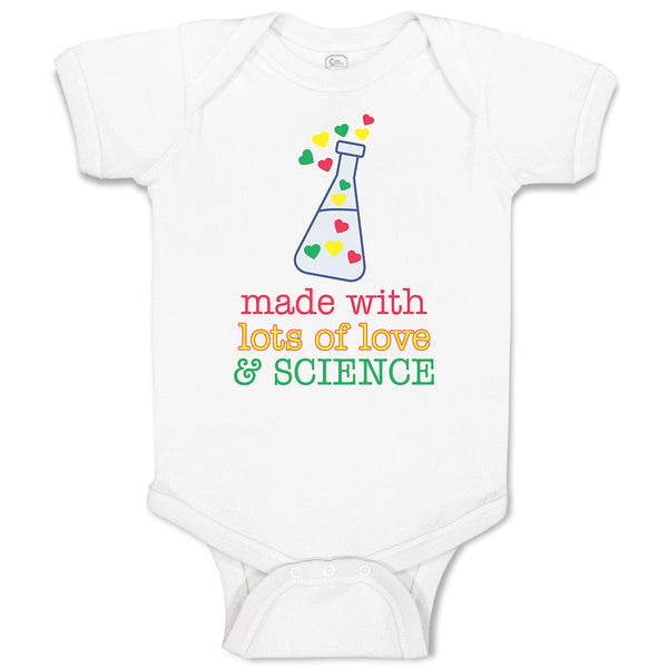 Baby Clothes Lots Love Science Laboratory Test Colourful Little Hearts Cotton