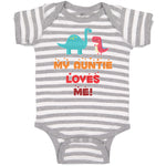 Baby Clothes My Auntie Loves Me! Baby Bodysuits Boy & Girl Cotton