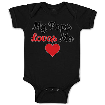 Baby Clothes My Pops Loves Me Baby Bodysuits Boy & Girl Newborn Clothes Cotton