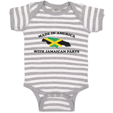 Baby Clothes Made in America with Jamaican Parts An National Flag of Usa Cotton