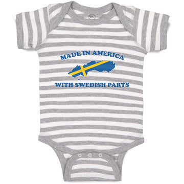 Baby Clothes Made in America with Swedish Parts An National Flag Usa Cotton