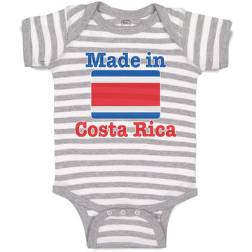 Baby Clothes Made in Costa Rica An National Flag Usa Baby Bodysuits Cotton