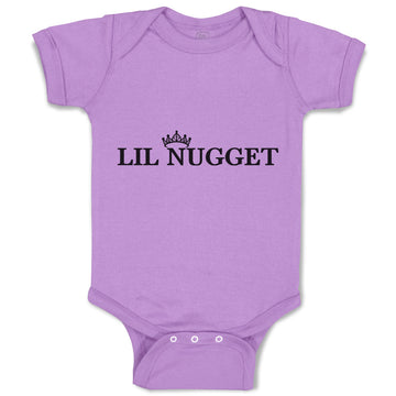 Baby Clothes Lil Nugget with Crown Baby Bodysuits Boy & Girl Cotton