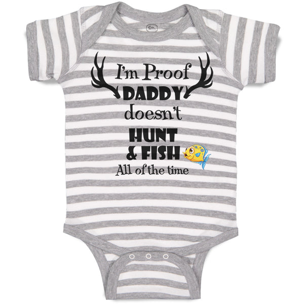 Bass Pro Shops My Fish Daddy's Fish Bodysuit for Babies - Caribbean - 12 Months