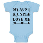 Baby Clothes My Aunt & Uncle Love Me Baby Bodysuits Boy & Girl Cotton