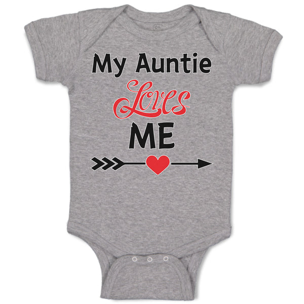 Baby Clothes My Auntie Loves Me! Baby Bodysuits Boy & Girl Cotton