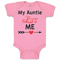 Baby Clothes My Auntie Loves Me! Baby Bodysuits Boy & Girl Cotton