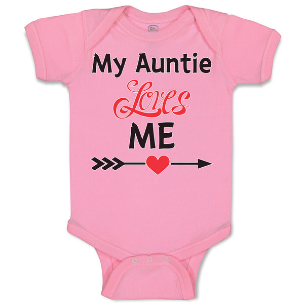 Baby Clothes My Auntie Loves Me! Baby Bodysuits Boy & Girl Cotton