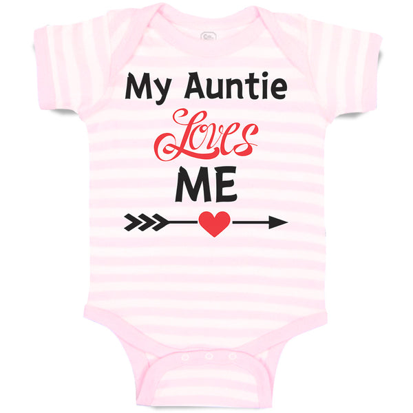 Baby Clothes My Auntie Loves Me! Baby Bodysuits Boy & Girl Cotton