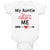 Baby Clothes My Auntie Loves Me! Baby Bodysuits Boy & Girl Cotton