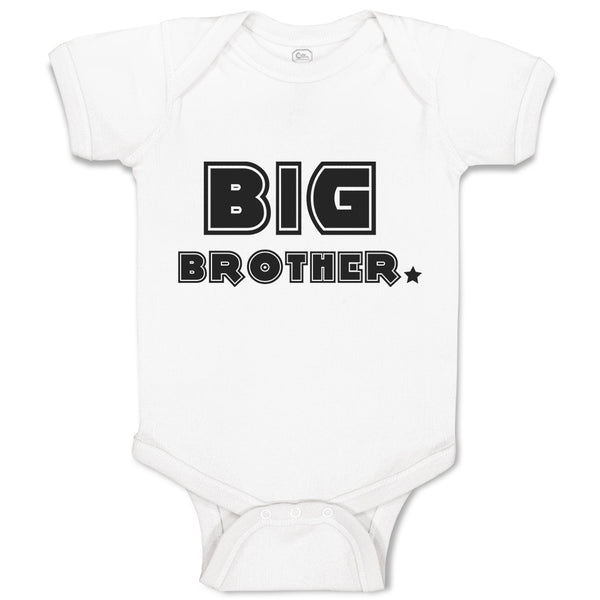 Baby Clothes Big Brother and Star Baby Bodysuits Boy & Girl Cotton