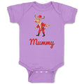 Baby Clothes Mummy and A Deer in An Christmas Santa Claus's Costume with Horns