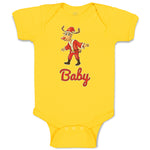 Baby Clothes Baby and A Deer in An Christmas Santa Claus's Costume with Horns