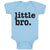 Baby Clothes Little Bro. and Polkat Dot Baby Bodysuits Boy & Girl Cotton