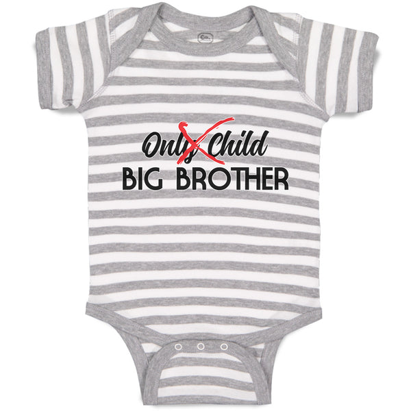 Baby Clothes Only Child Big Brother Baby Bodysuits Boy & Girl Cotton