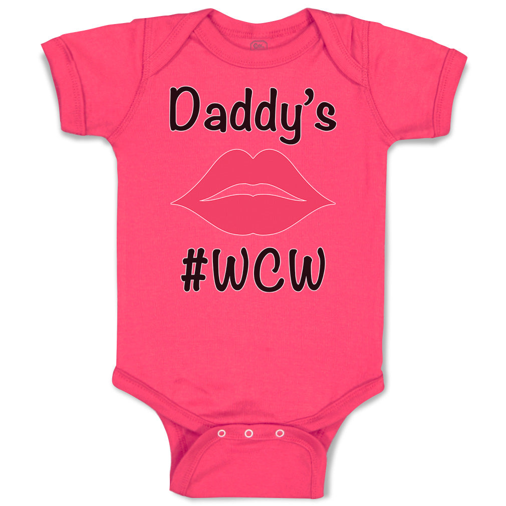 Cute Rascals Baby Clothes Daddy s Wcw with Lipstick Mark