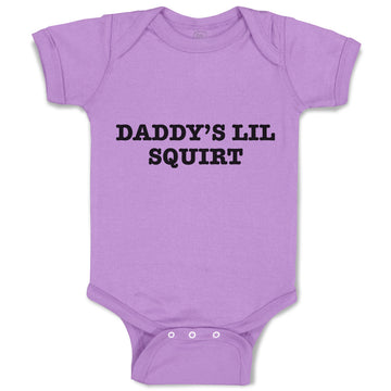 Baby Clothes Daddy's Lil Squirt Baby Bodysuits Boy & Girl Newborn Clothes Cotton