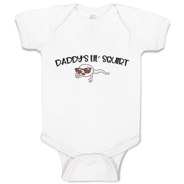 Baby Clothes Daddy's Lil Squirt Baby Bodysuits Boy & Girl Newborn Clothes Cotton